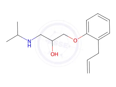 Chemical structure of Alprenolol