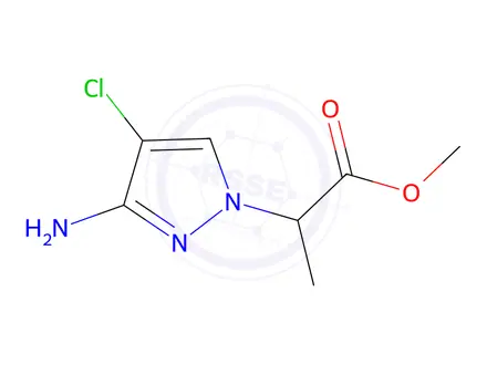 Chemical structure of Methyl 2-(3-amino-4-chloro-1h-pyrazol-1-yl)propanoate