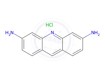 Chemical structure of 2,8-Diaminoacridinium chloride monohydrochloride