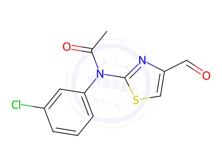 Chemical structure of n-(3-Chlorophenyl)-n-(4-formyl-1,3-thiazol-2-yl)acetamide