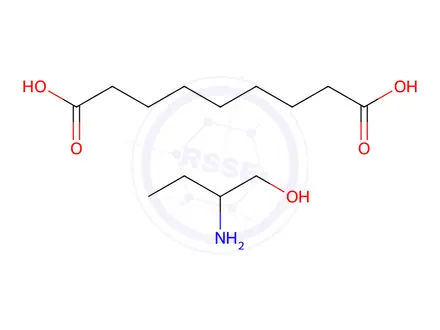 Chemical structure of azelaic acid, compound with 2-aminobutan-1-ol