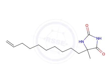 Chemical structure of 5-(Dec-9-en-1-yl)-5-methylimidazolidine-2,4-dione