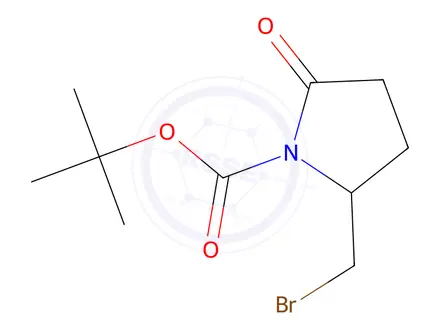 Chemical structure of (R)-1-Boc-5-(bromomethyl)pyrrolidin-2-one