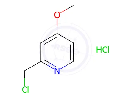 Chemical structure of 2-(chloromethyl)-4-methoxypyridine hydrochloride