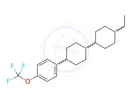Chemical structure of 4-[trans-4-(trans-4-Ethylcyclohexyl)cyclohexyl]-1-trifluoromethoxybenzene