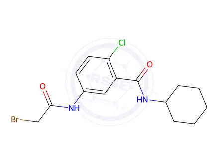 Chemical structure of 5-[(2-Bromoacetyl)amino]-2-chloro-N-cyclohexylbenzamide