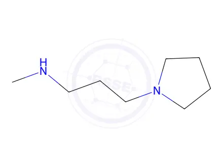 Chemical structure of N-methyl-3-pyrrolidin-1-ylpropan-1-amine