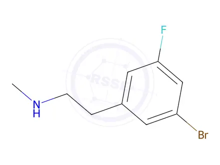 Chemical structure of 2-(3-Bromo-5-fluorophenyl)-N-methylethan-1-amine