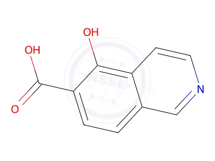 Chemical structure of 5-Hydroxyisoquinoline-6-carboxylic acid