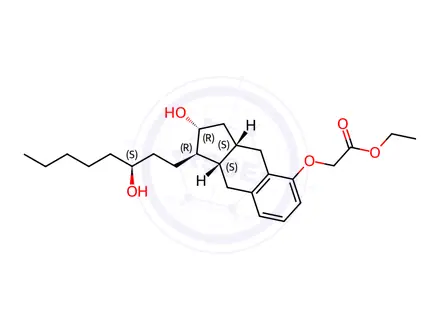 Chemical structure of Treprostinil Ethyl Ester