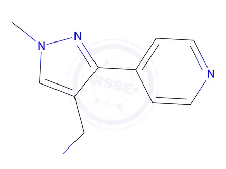 Chemical structure of (1-methyl-3-(pyridin-4-yl)-1h-pyrazol-4-yl)methanamine