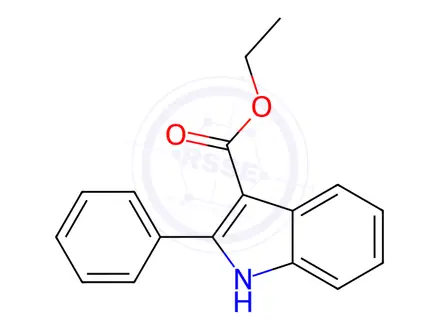 Chemical structure of Ethyl 2-Phenyl-1h-Indole-3-Carboxylate
