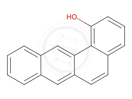 Chemical structure of 1-Hydroxybenz[a]anthracene