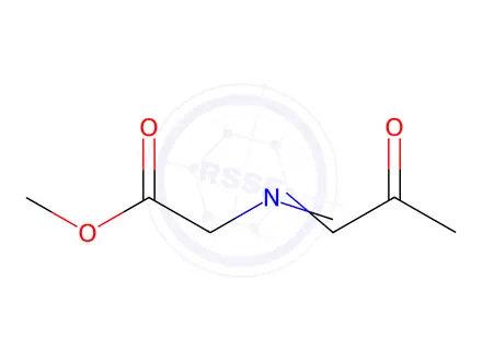 Chemical structure of Glycine, N-(2-oxopropylidene)-, methyl ester (9CI)