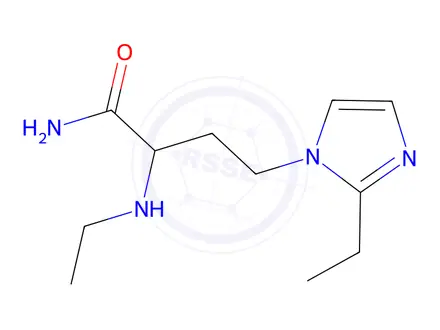 Chemical structure of 4-(2-Ethyl-1h-imidazol-1-yl)-2-(ethylamino)butanamide