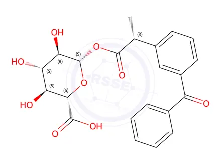 Chemical structure of (R)-Ketoprofen β-D-glucuronide