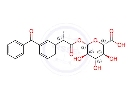 Chemical structure of (S)-Ketoprofen Acyl-(beta)-D-glucuronide