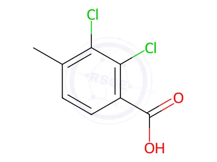 Chemical structure of 2,3-Dichloro-4-Methylbenzoic Acid