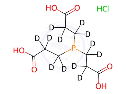 Chemical structure of TCEP Hydrochloride-[D12]