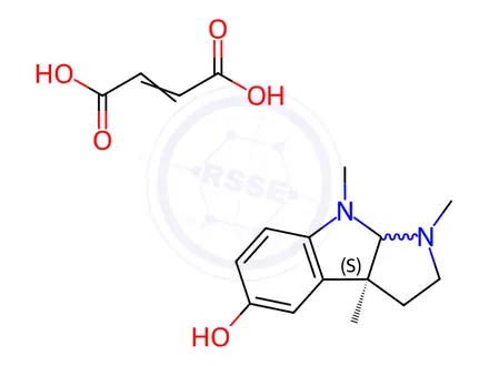Chemical structure of (-)-Eseroline Fumarate Salt