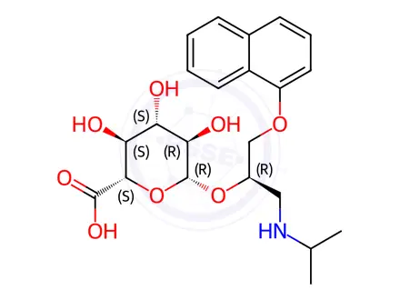 Chemical structure of (R)-Propranolol Glucuronide