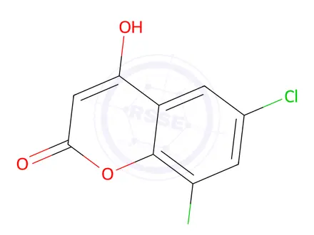Chemical structure of 6,8-Dichloro-4-hydroxy-2H-chromen-2-one