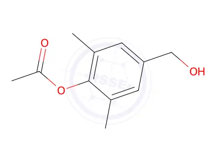 Chemical structure of 4-(Hydroxymethyl)-2,6-dimethylphenyl acetate