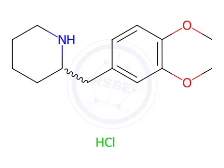 Chemical structure of 2-(3,4-Dimethoxy-benzyl)-piperidine hydrochloride