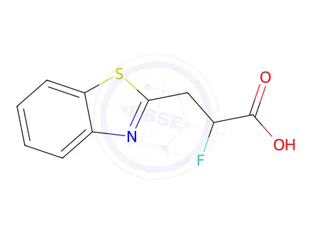 Chemical structure of 3-(Benzo[d]thiazol-2-yl)-2-fluoropropanoic acid