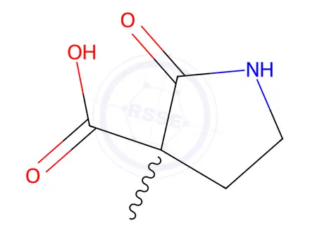 Chemical structure of 3-Methyl-2-oxopyrrolidine-3-carboxylic Acid