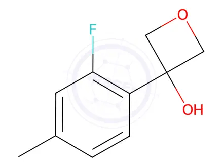 Chemical structure of 3-Oxetanol, 3-(2-fluoro-4-methylphenyl)-