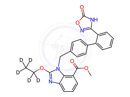 Chemical structure of Azilsartan-d5 Methyl Ester