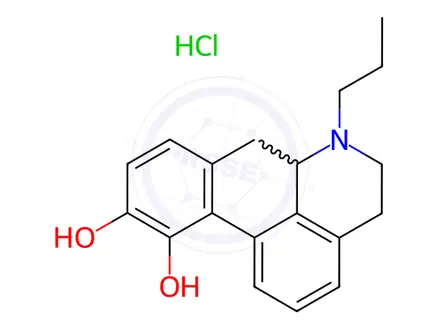 Chemical structure of S(+)-Propylnorapomorphine Hydrochloride