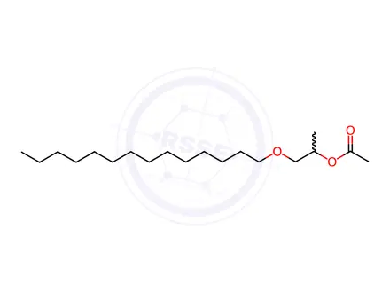 Chemical structure of PROPYLENE GLYCOL MYRISTYL ETHER ACETATE