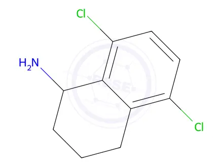 Chemical structure of 5,8-Dichloro-1,2,3,4-tetrahydronaphthalen-1-amine