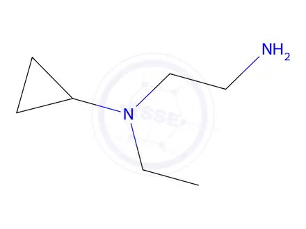 Chemical structure of N-(2-aminoethyl)-N-ethylcyclopropanamine