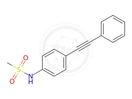 Chemical structure of N-(4-(phenylethynyl)phenyl)methanesulfonamide