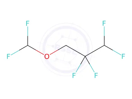 Chemical structure of Difluoromethyl 2,2,3,3-Tetrafluoropropyl Ether