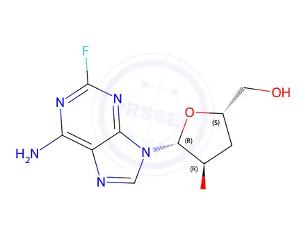 Chemical structure of 2-FLUORO-3'-DEOXYADENOSINE