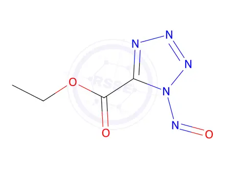 Chemical structure of Ethyl 1-nitroso-1H-tetrazole-5-carboxylate