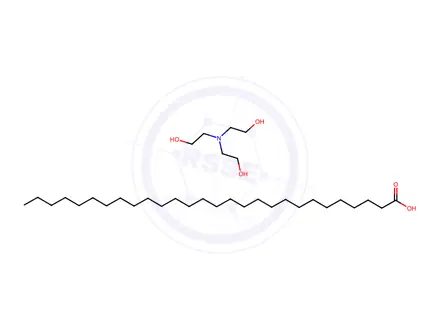 Chemical structure of octacosanoic acid, compound with 2,2',2''-nitrilotriethanol (1:1)