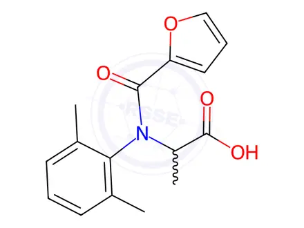 Chemical structure of Furalaxyl (free acid)