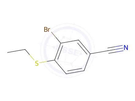 Chemical structure of 3-Bromo-4-(ethylsulfanyl)benzonitrile