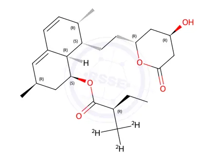 Chemical structure of Lovastatin-D3
