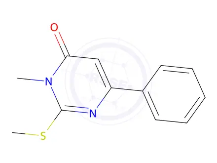 Chemical structure of 3-Methyl-2-(methylthio)-6-phenylpyrimidin-4(3H)-one