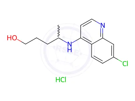 Chemical structure of Hydroxychloroquine EP Impurity E Hydrochloride