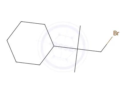 Chemical structure of (1-bromo-2-methylpropan-2-yl)cyclohexane