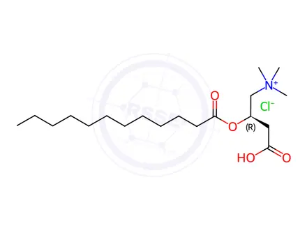 Chemical structure of Lauroyl-L-Carnitine Hydrochloride