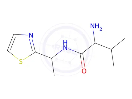 Chemical structure of 2-Amino-3-methyl-N-(1-(thiazol-2-yl)ethyl)butanamide