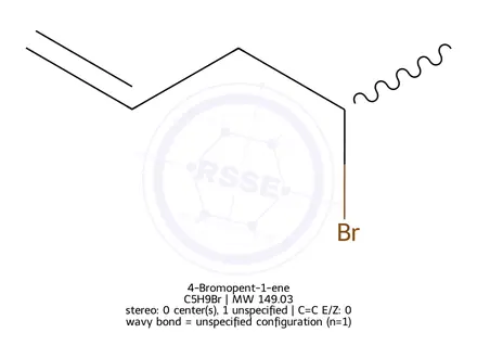 Chemical structure of 4-Bromopent-1-ene